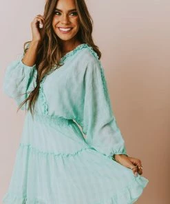 Vendor-unknown Dresses Cordelia Floral Dress Mint