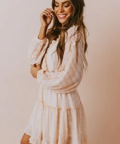 Vendor-unknown Cordelia Floral Dress Peach Dresses