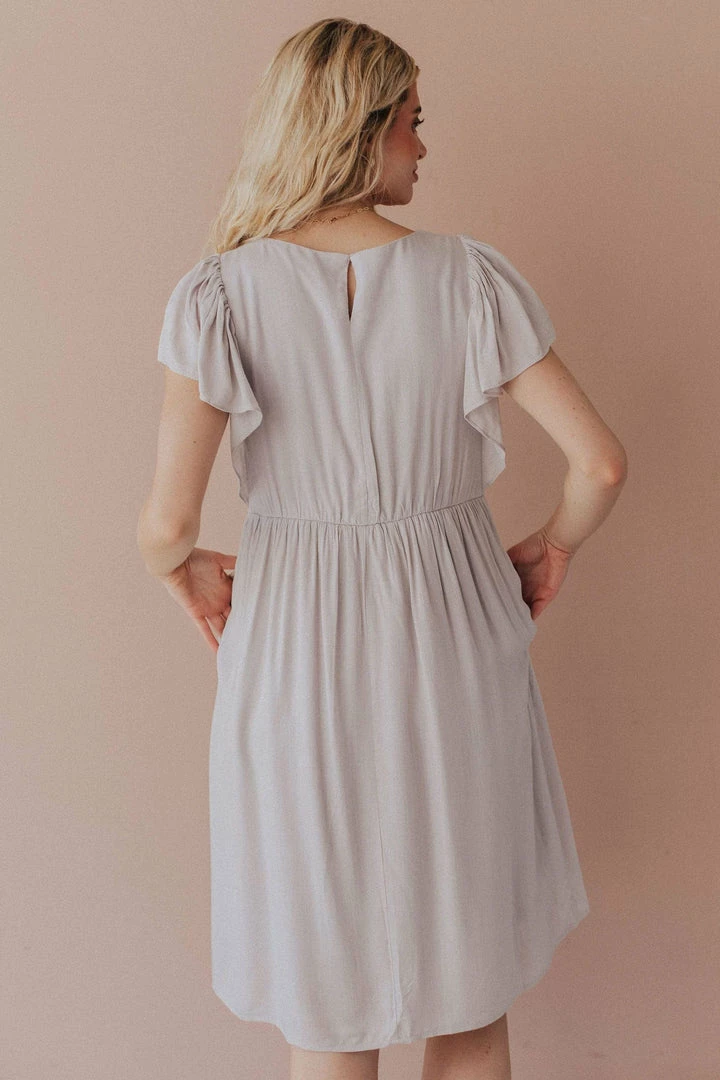 Vendor-unknown Dixie Embroidered Mini Dress Light Grey 9 Vendor-unknown Dixie Embroidered Mini Dress Light Grey