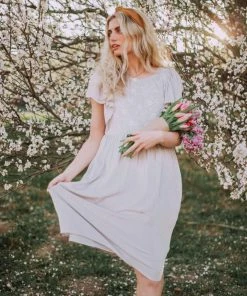 Vendor-unknown Dixie Embroidered Mini Dress Light Grey 21 Vendor-unknown Dixie Embroidered Mini Dress Light Grey