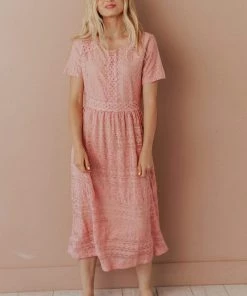Vendor-unknown Karalyn Lace Midi Dress Dresses
