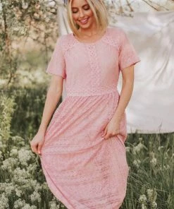 Vendor-unknown Karalyn Lace Midi Dress Dresses