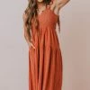 Vendor-unknown Magnolia Midi Dress Brick Dresses