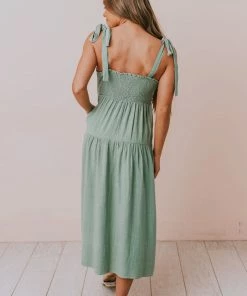 Vendor-unknown Magnolia Midi Dress Sage