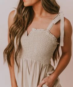 Vendor-unknown Magnolia Midi Dress Taupe Dresses