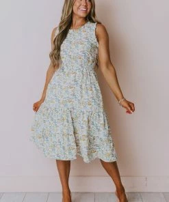 Hayden Los Angelos Margot Floral Midi Dress Plus Size