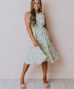 Hayden Los Angelos Margot Floral Midi Dress Plus Size