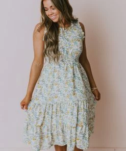 Hayden Los Angelos Margot Floral Midi Dress Plus Size