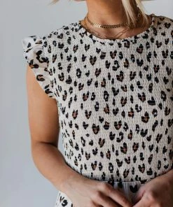 Nyah Smocked Leopard Dress Dresses