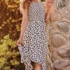 Nyah Smocked Leopard Dress Dresses