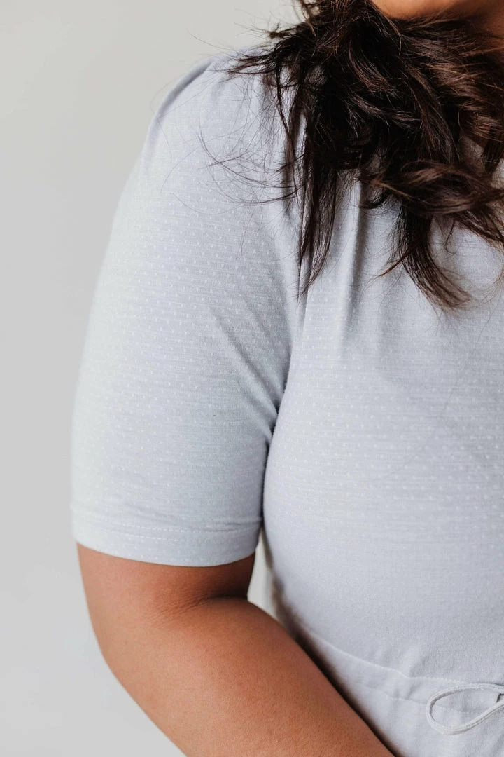 PLUS Adora Polka Dot Knit Dress Grey 4 PLUS Adora Polka Dot Knit Dress Grey