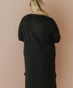 Vendor-unknown Plus Size Mischa Pocket Sweater Dress Black Blend