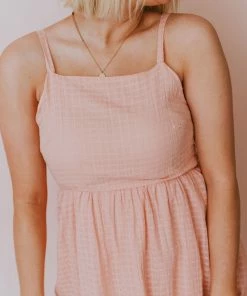 Hayden Los Angelos Scarlett Textured Dress Blush Dresses