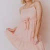 Hayden Los Angelos Scarlett Textured Dress Blush Dresses
