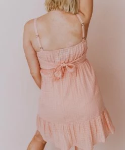 Hayden Los Angelos Scarlett Textured Dress Blush Dresses