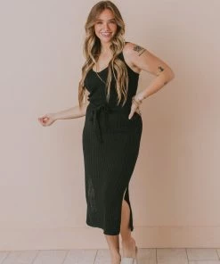 Dresses Susie Rib Midi Dress Black