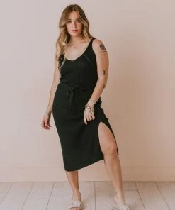 Dresses Susie Rib Midi Dress Black
