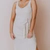 Susie Rib Midi Dress Cream