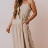 Vendor-unknown Magnolia Midi Dress Taupe Dresses