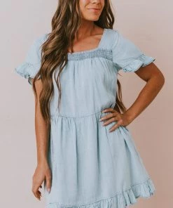 Vendor-unknown Dresses Lily Babydoll Dress Denim
