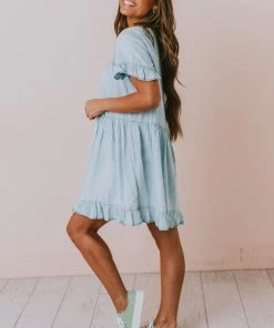 Vendor-unknown Dresses Lily Babydoll Dress Denim