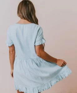 Vendor-unknown Dresses Lily Babydoll Dress Denim