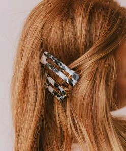 Nat & Noor 2 Piece Hair Clips Tortoise