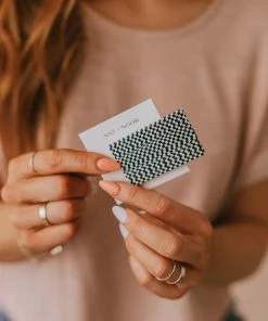 Nat & Noor 3 Piece Hair Clip Black Checkered Accessories