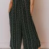 Hem & Thread Dresses Tilia Printed Oversized Jumpsuit Black