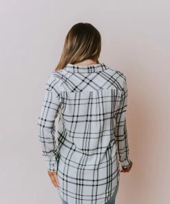Vendor-unknown Tops Kai Plaid Button Down Top
