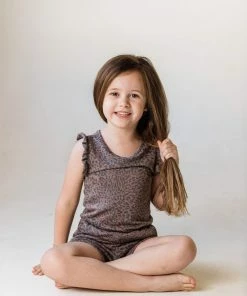 Lucy Avenue Catherine Leopard Romper Kid's 10 Lucy Avenue Catherine Leopard Romper Kid's