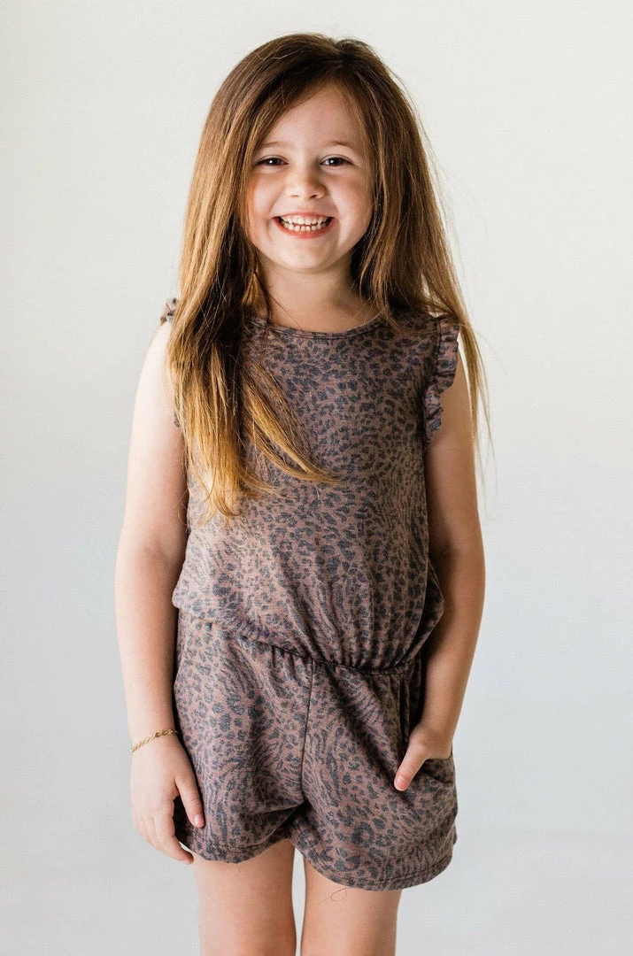 Lucy Avenue Catherine Leopard Romper Kid's 3 Lucy Avenue Catherine Leopard Romper Kid's