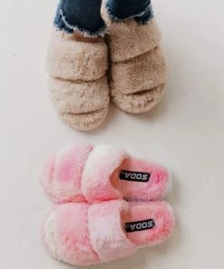 Sneaker Kid's Double Strap Sandals Beige