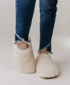 Sneaker Kid's Double Strap Slippers Beige