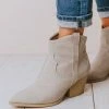 East Lion Beth Western Bootie Grey Shoes