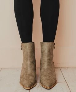 Shoes Cindy Zipper Booties Grey