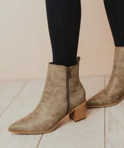 Shoes Cindy Zipper Booties Grey
