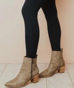 Shoes Cindy Zipper Booties Grey