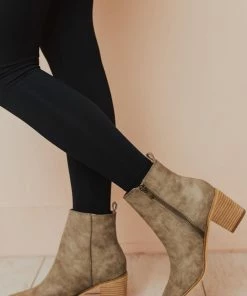 Shoes Cindy Zipper Booties Grey