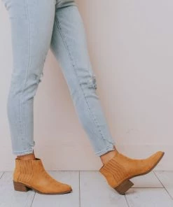 East Lion Mila Side Stretch Bootie Camel