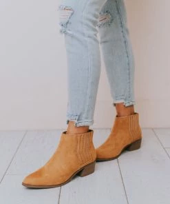 East Lion Mila Side Stretch Bootie Camel