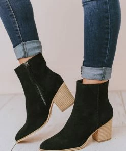 Booties Rowan Braided Bootie Black Shoes