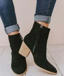 Booties Rowan Braided Bootie Black Shoes