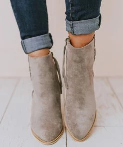 Booties Rowan Braided Bootie Grey Shoes