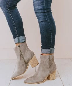 Booties Rowan Braided Bootie Grey Shoes