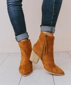 Booties Rowan Braided Bootie Tan Shoes