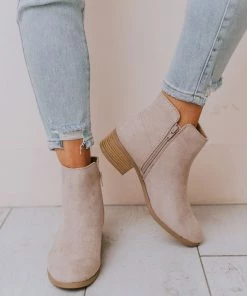 Booties Sophia Side Cut Out Bootie Birch