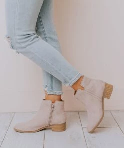 Booties Sophia Side Cut Out Bootie Birch