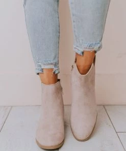 Booties Sophia Side Cut Out Bootie Birch