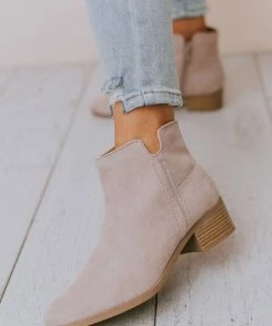 Booties Sophia Side Cut Out Bootie Birch